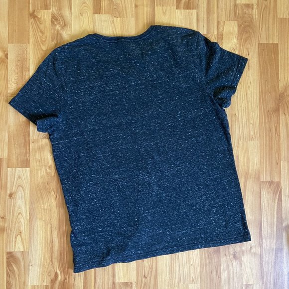 Men's Every Wear Short Sleeve V-Neck T-Shirt Goodfellow & Co Large Railroad Gray - Picture 5 of 6